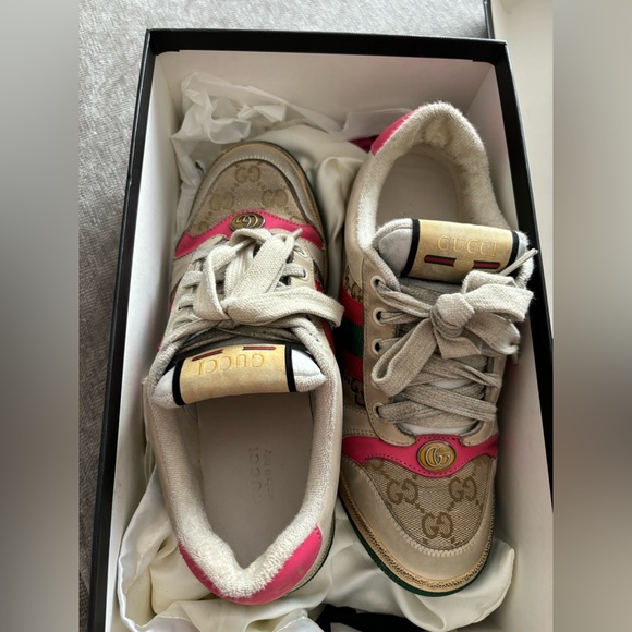 GUCCI screener leather sneakers - Picture 3 of 11
